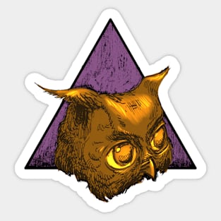 Owl Triangle Sticker